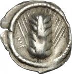 Greek Coins, Southern Lucania, Metapontum. AR Hemiobol (?), c. 540-510. HN Italy - (cf. 1462: Obol).