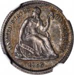 1866 Liberty Seated Half Dime. Proof-65 (NGC).