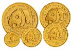1987年熊猫P版精制纪念金币全套5枚 完未流通