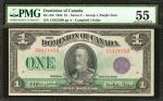 CANADA. Dominion of Canada. 1 Dollar, 1923. P-DC-25l. PMG About Uncirculated 55.