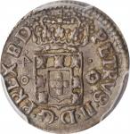 BRAZIL. 40 Reis, ND (1695-98). Bahia Mint. Pedro II. PCGS AU-50 Gold Shield.
