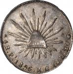 MEXICO. 4 Reales, 1856-Pi MC. San Luis Potosi Mint. NGC AU-53.