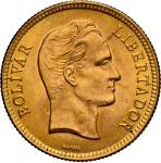 VENEZUELA, struck at the Philadelphia Mint, gold 10 bolívares, 1930, NGC MS 63.