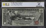Fr. 224. 1896 $1 Silver Certificate. PCGS Banknote Choice Extremely Fine 45.