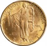 1926 Sesquicentennial of American Independence Quarter Eagle. MS-64 (PCGS).