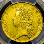 GREAT BRITAIN George II ジョージ2世(1727~60) 2Guineas 1738  PCGS-AU55 EF