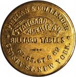 New York--New York. 1868 Phelan & Collender Billiard Tables. Bowers-NY-7200, Rulau-516. Gilt Brass. 