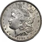 1901 Morgan Silver Dollar. MS-62 (NGC).