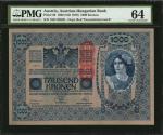 AUSTRIA. Austrian-Hungarian Bank. 1000 Kronen, 1902 (ND 1919). P-59. PMG Choice Uncirculated 64.