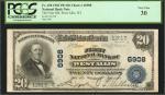 West Allis, Wisconsin. $20 1902 Plain Back. Fr. 650. The First NB. Charter #6908. PMG Very Fine 30.