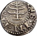 1652 Pine Tree Sixpence. Noe-33, Salmon 2-B, W-670. Rarity-3. Pellets at Trunk. EF Details--Tooled (