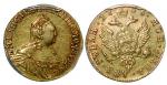 Russia, Elizabeth (1741-1761), gold 2roubles, 1756, Russian eagle on obverse, date at top, Elizabeth