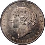 CANADA. Newfoundland. 5 Cents, 1865. London Mint. Victoria. PCGS MS-63.
