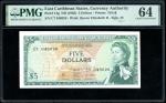 East Caribbean Currency Authority, 5 dollars, ND (1965), serial number C7 048026, (Pick 14g), PMG 64