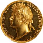 GREAT BRITAIN. George IV Coronation Gold Medal, 1821. London Mint. NGC PROOF-62.