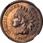 1907 Indian Cent. MS-65 BN (NGC).