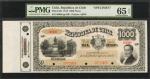 CHILE. Republica de Chile. 1000 Pesos, 1912. P-28s. Specimen. PMG Gem Uncirculated 65 EPQ.