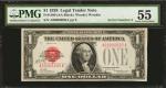 Fr. 1500. 1928 $1 Legal Tender Note. PMG About Uncirculated 55. Serial Number 5.