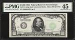 Fr. 2211-Gdgs. 1934 $1000 Dark Green Seal Federal Reserve Note. Chicago. PMG Choice Extremely Fine 4