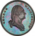 Circa 1859 Draped Bust Washington / Pro Patria medal by Robert Lovett, Jr. from the Hodge Series. Mu