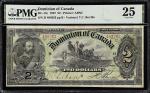 CANADA. Dominion of Canada. 2 Dollars, 1897. DC-14c. PMG Very Fine 25.