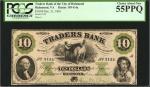 Richmond, Virginia. Traders Bank of the City of Richmond. December 21, 1861. $10. PCGS Currency Choi