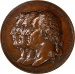 (ca. 1841-1845) Cercle Britannique or Heroes of Liberty Medal. Musante GW-149, Baker-196R. Copper. E