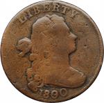 1800 Draped Bust Cent. S-196. Rarity-1. Style II Hair. VG-8, Burnished.