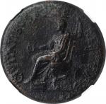 TIBERIUS, A.D. 14-37. AE Sestertius, Rome Mint, A.D. 22-23. NGC Ch F.