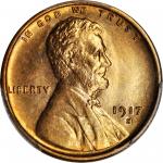 1917-S Lincoln Cent. MS-65 RD (PCGS).