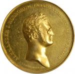 RUSSIA. Prize Medal to Students of Dorpat (Juriev) University Struck in Gold by C. Leberecht, ND (18