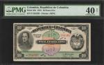 COLOMBIA. La Republica de Colombia. 10 Pesos Oro, 1915. P-324. PMG Extremely Fine 40 Net. Rust.