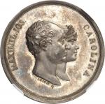 ALLEMAGNEBavière, Maximilien I (IV) Joseph (1799-1806-1825). Médaille, visite de la nouvelle Monnaie