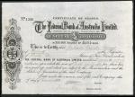 Australia: Federal Bank of Australia Limited, £5 shares, 188[3], #1396, signed by James Munro as Man