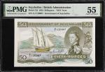 SEYCHELLES. Government of Seychelles. 50 Rupees, 1972. P-17d. PMG About Uncirculated 55.