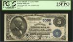 East Liverpool, Ohio. $5 1882 Date Back. Fr. 535. The Citizens NB. Charter #5098. PCGS Currency Very