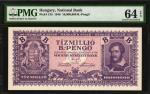 HUNGARY. Lot of (3) National Bank. Mixed Denominations, 1945-46. P-119a, 133 & 135. PMG Choice About