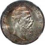 1888A德国腓特烈三世5麦克银币，NGC MS64. #3835977-004。Germany, silver 5 mark, 1888A, Prussia-Friedrich III, NGC M