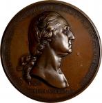 1776 (1845-1860) Washington Before Boston Medal. Paris Mint Restrike. Adams-Bentley 3, Musante GW-09
