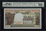 CONGO. Republique Populaire du Congo. 10,000 Francs, ND (1978-81). P-5b. PMG Gem Uncirculated 66 EPQ