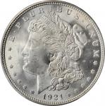 1921 Morgan Silver Dollar. MS-66+ (PCGS). CAC.