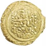 GREAT MONGOLS: Anonymous, ca. 1220s-1230s, AV dinar (3.11g), Bukhara, ND, A-B1967, totally anonymous