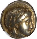 LESBOS. Mytilene. EL Hekte (2.54 gms), ca. 377-326 B.C.