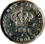 PORTUGAL. 50 Reis, 1886. Lisbon Mint. Luiz I. NGC MS-65.