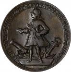 1741 Admiral Vernon Medal. Cartagena. Adams-Chao CAv 3-C, M-G 216. Rarity-6. Copper. Choice Very Fin