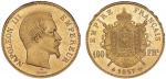 1857年法国拿破仑三世像A记100法郎金币