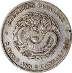 四川省造光绪元宝七钱二分四角龙 PCGS XF 40 CHINA. Szechuan. 7 Mace 2 Candareens (Dollar), ND (1901-08)