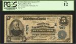 Pittsburgh, Pennsylvania. $5 1902 Date Back. Fr. 590. The German NB. Charter #757. PCGS Fine 12.