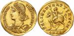 Constantin II (337-350). Médaillon en or de 1,5 solidi 346, Antioche, frappé pour le retour de l’emp