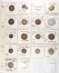 World Coins, a group of 18x world tokens from various countries, e.g., USA, France, Great Britain, w
